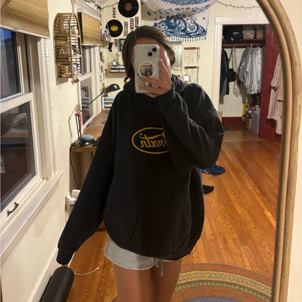 Oversized black hoodie